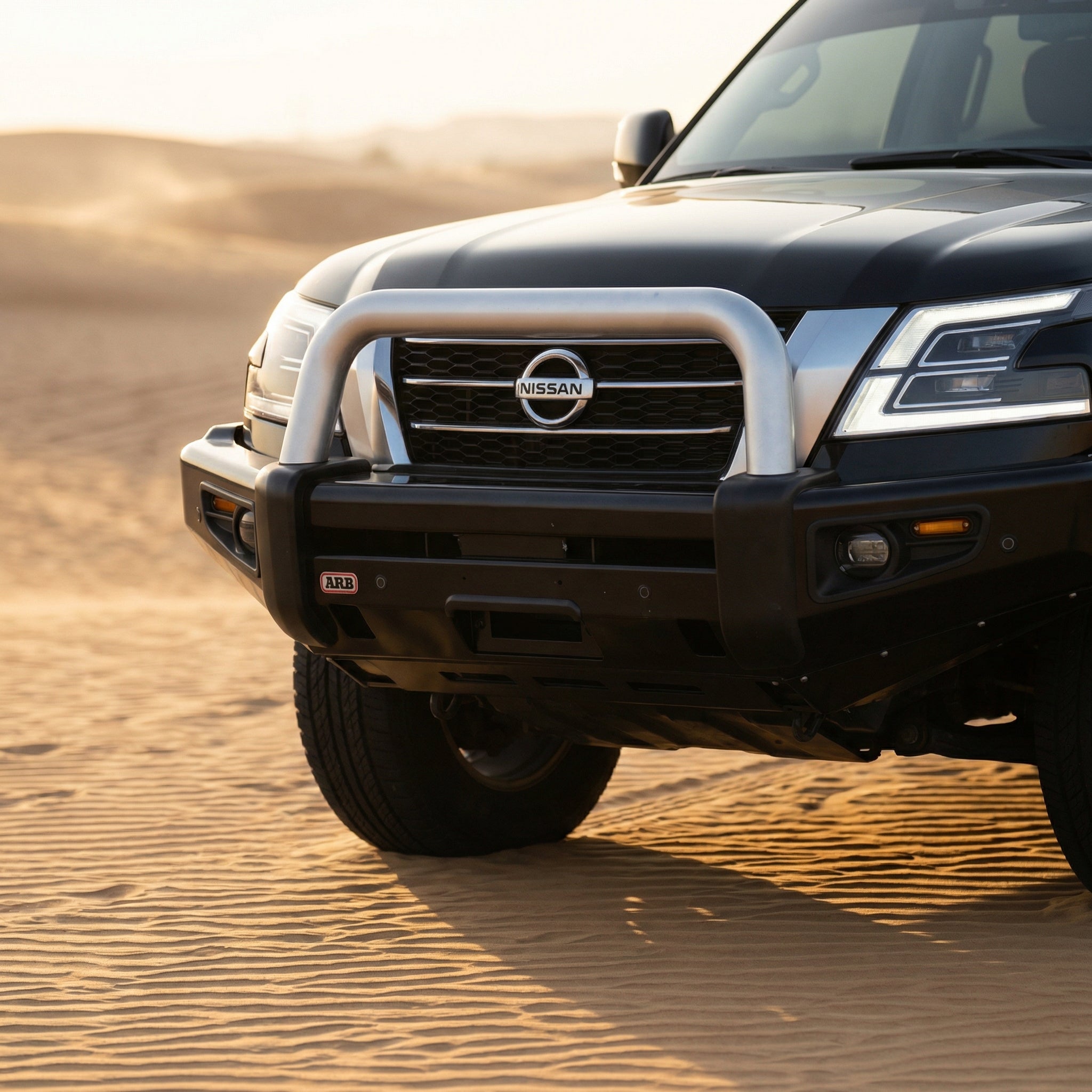 مصد أمامي للطرق الوعرة لسيارة نيسان باترول Y62 موديل 3 (2020-2024)