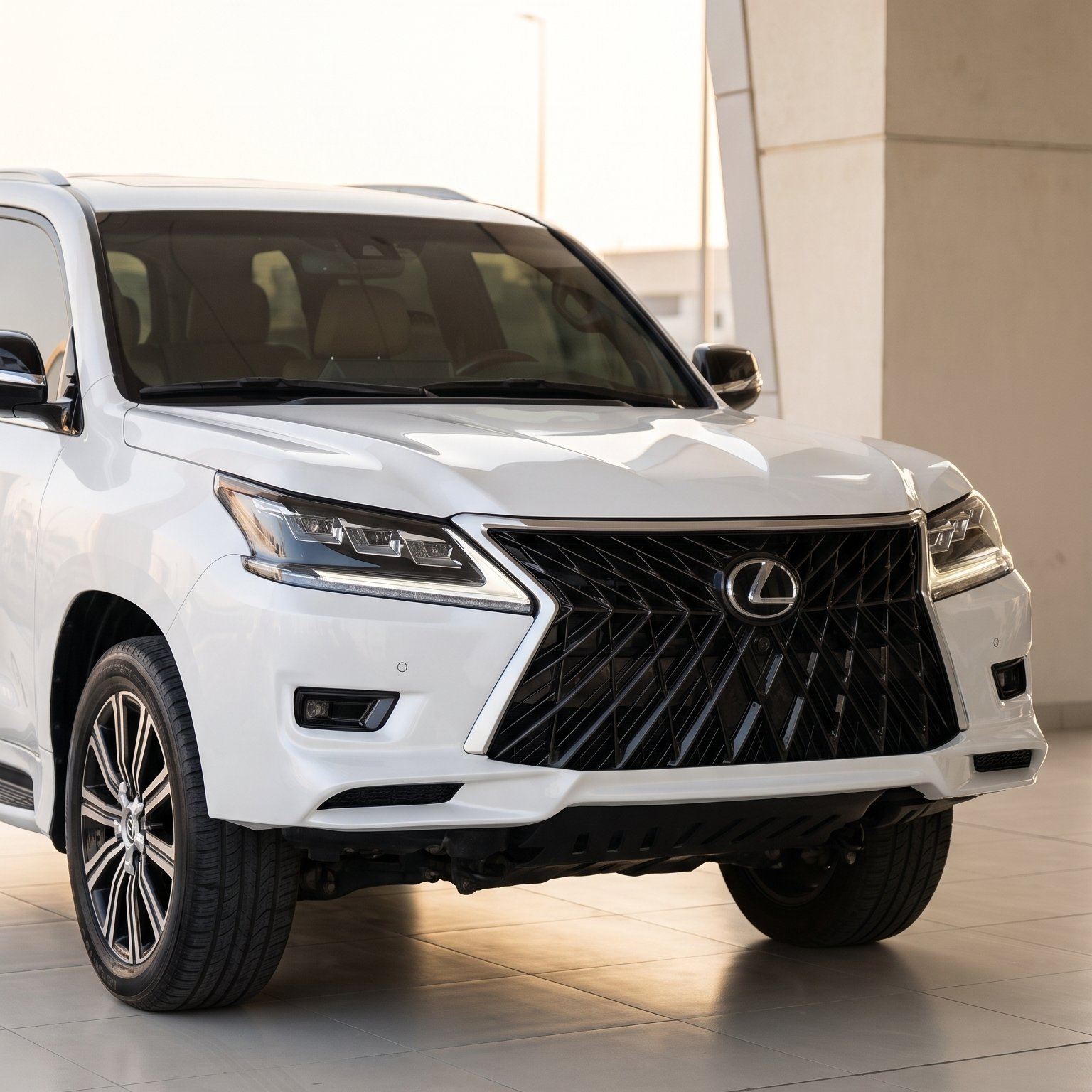 Lexus LX570 Short Off-Road Front Bumper model-1  (2016-2021)