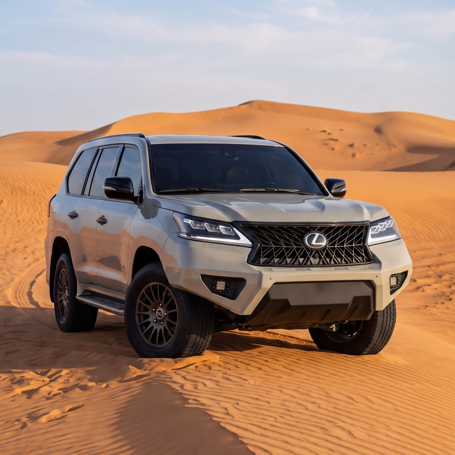 Lexus LX570 Short Off-Road Front Bumper — Model 2 (2016-2021)
